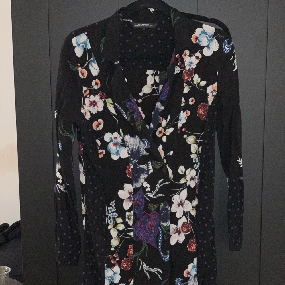 Zara Colorful Floral Blazer/Dress